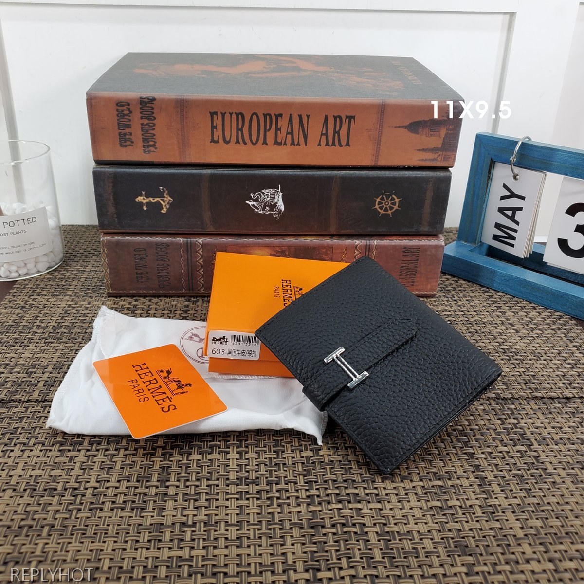 에르메스 지갑 블랙 603