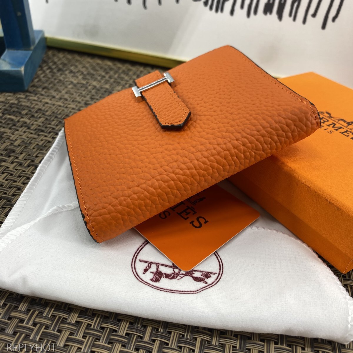 에르메스 지갑 오렌지 603