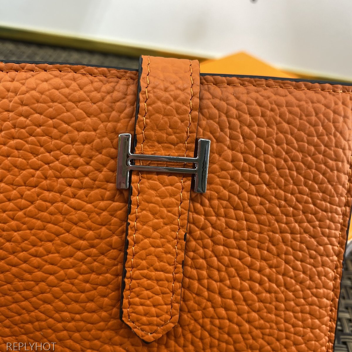 에르메스 지갑 오렌지 603