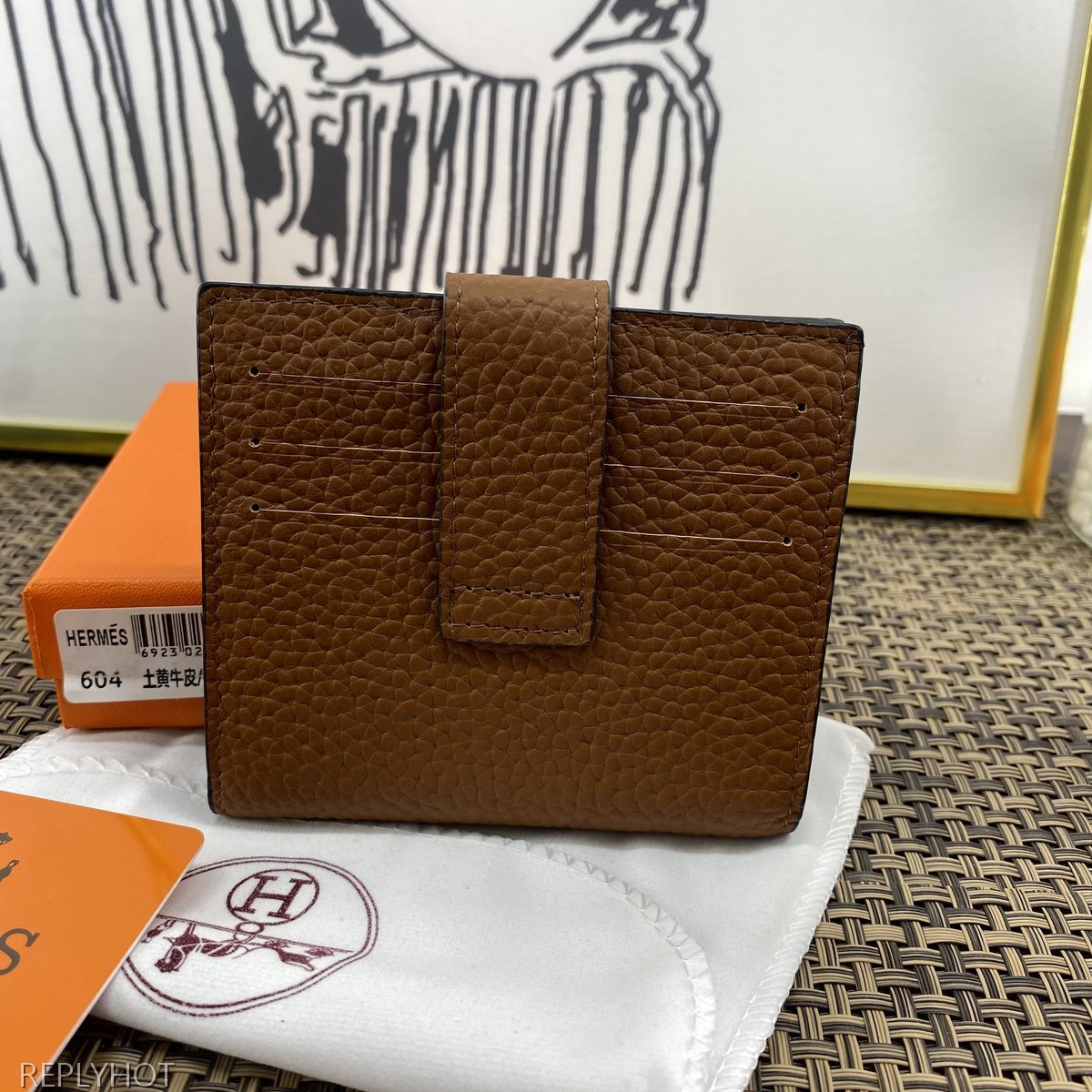 에르메스 지갑 브라운 604