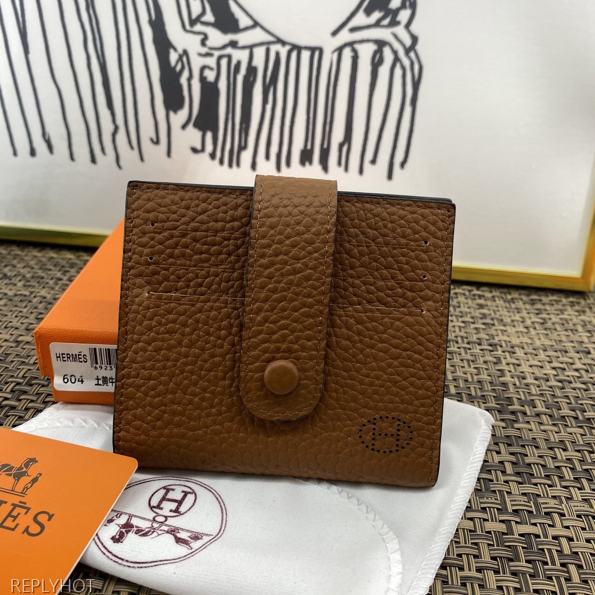에르메스 지갑 브라운 604