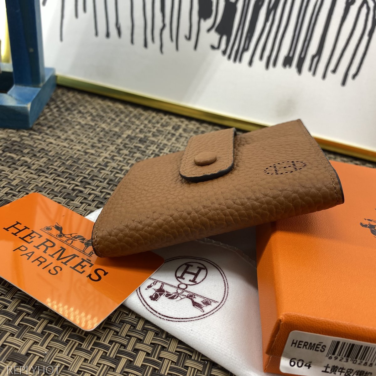 에르메스 지갑 브라운 604