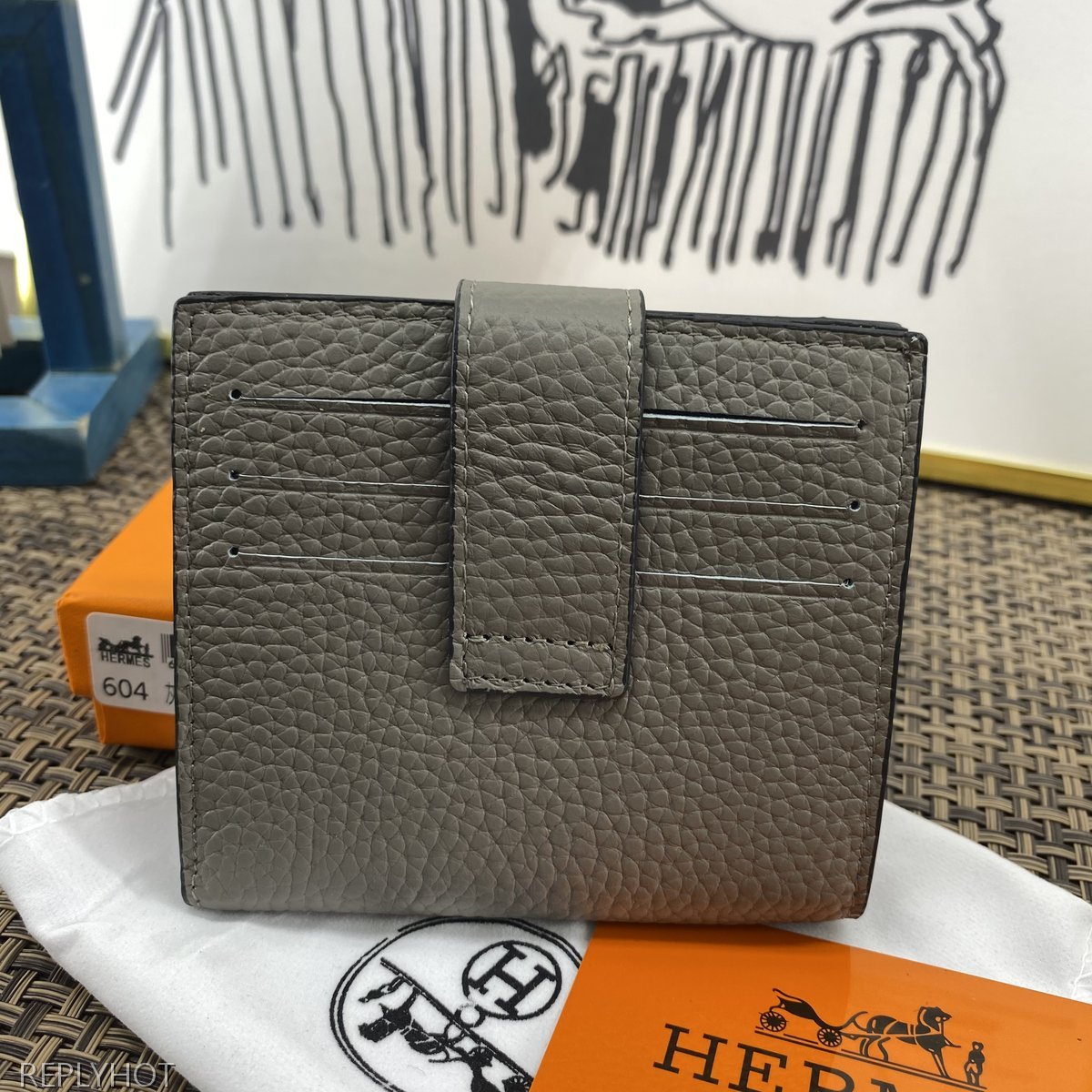 에르메스 지갑 그레이 604