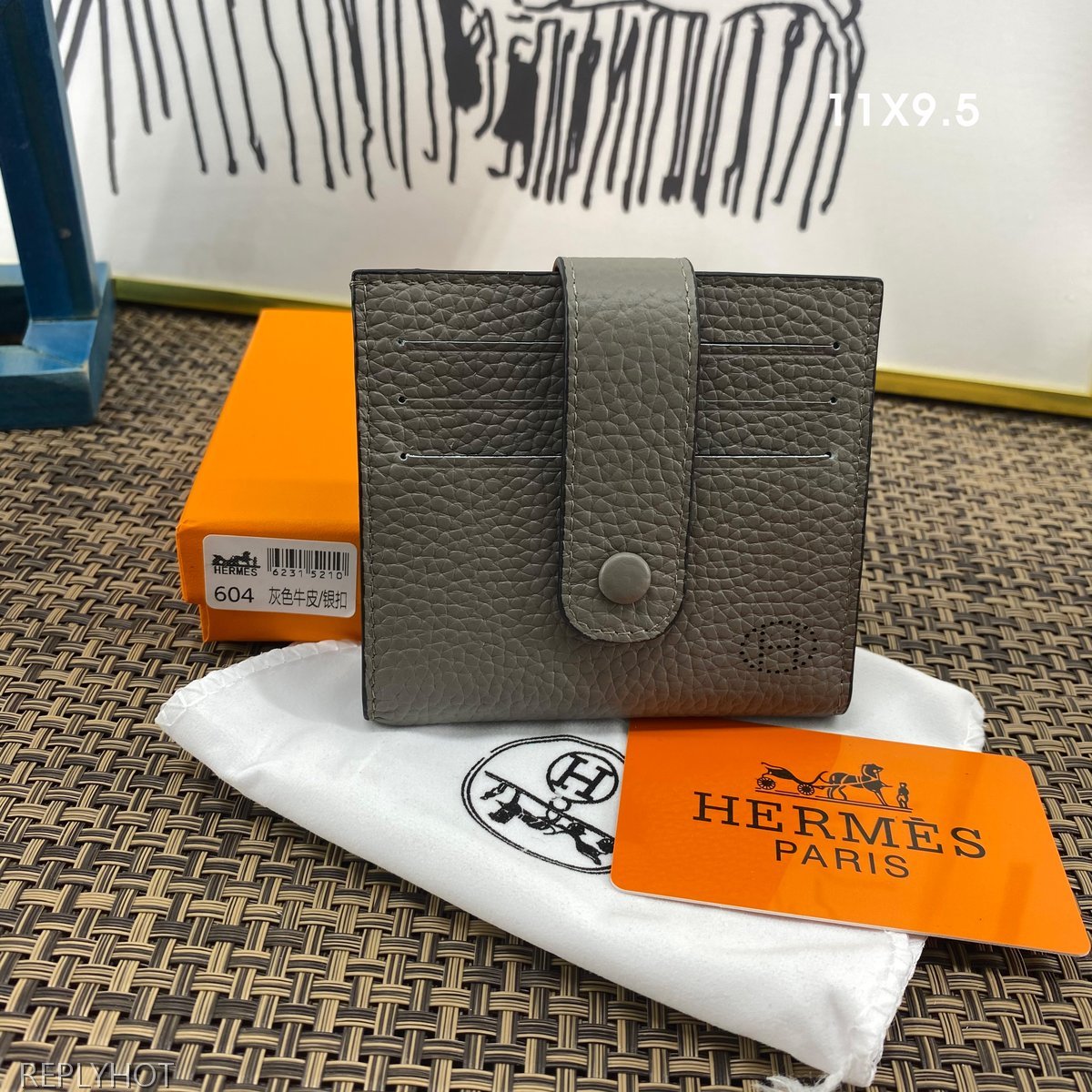 에르메스 지갑 그레이 604