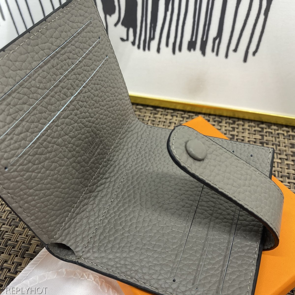 에르메스 지갑 그레이 604