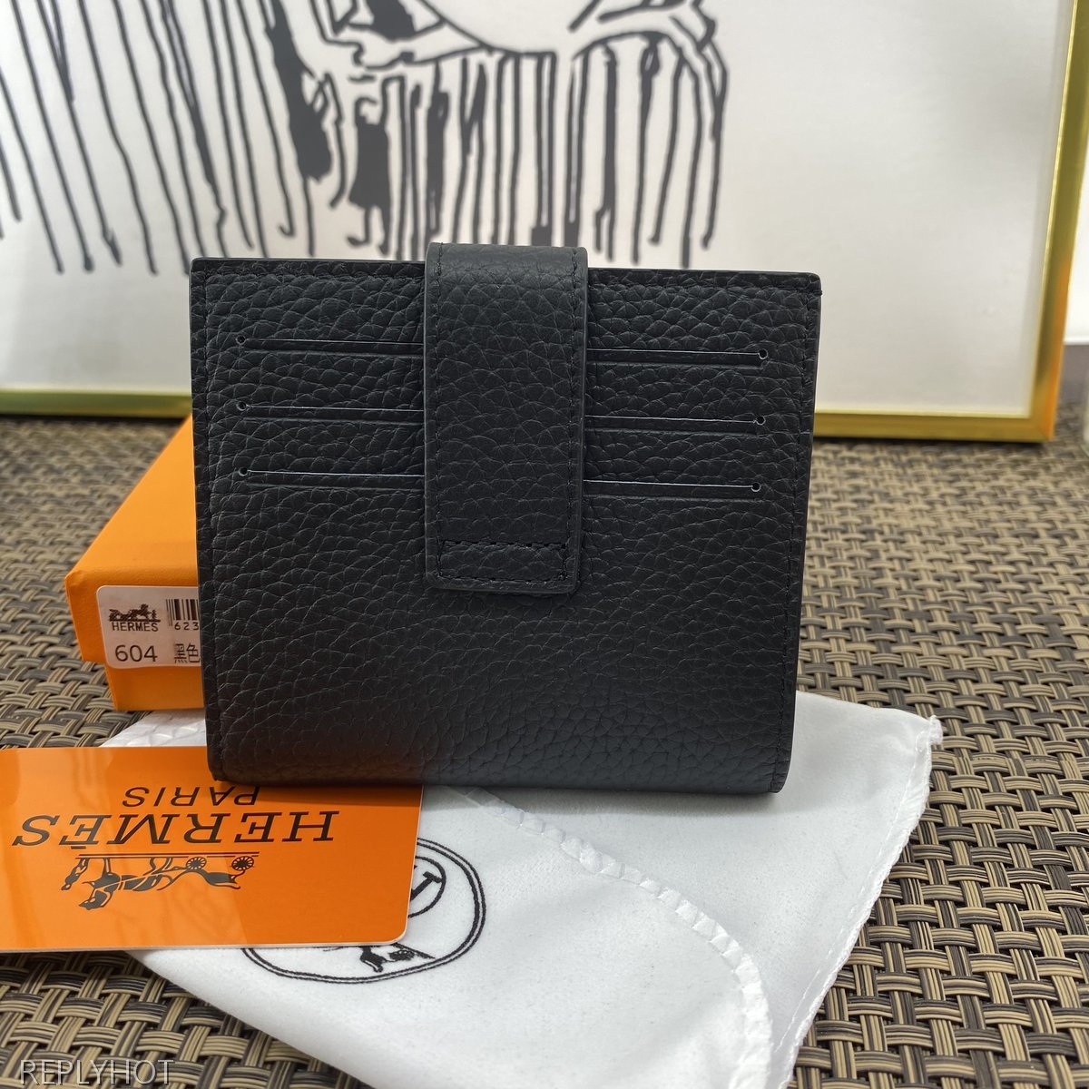 에르메스 지갑 블랙 604