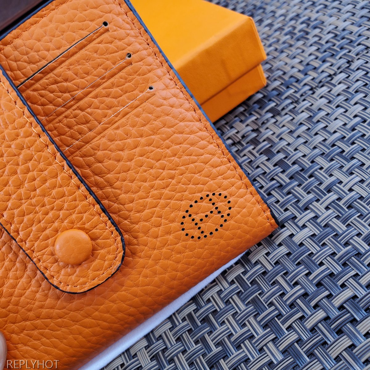 에르메스 지갑 오렌지 604