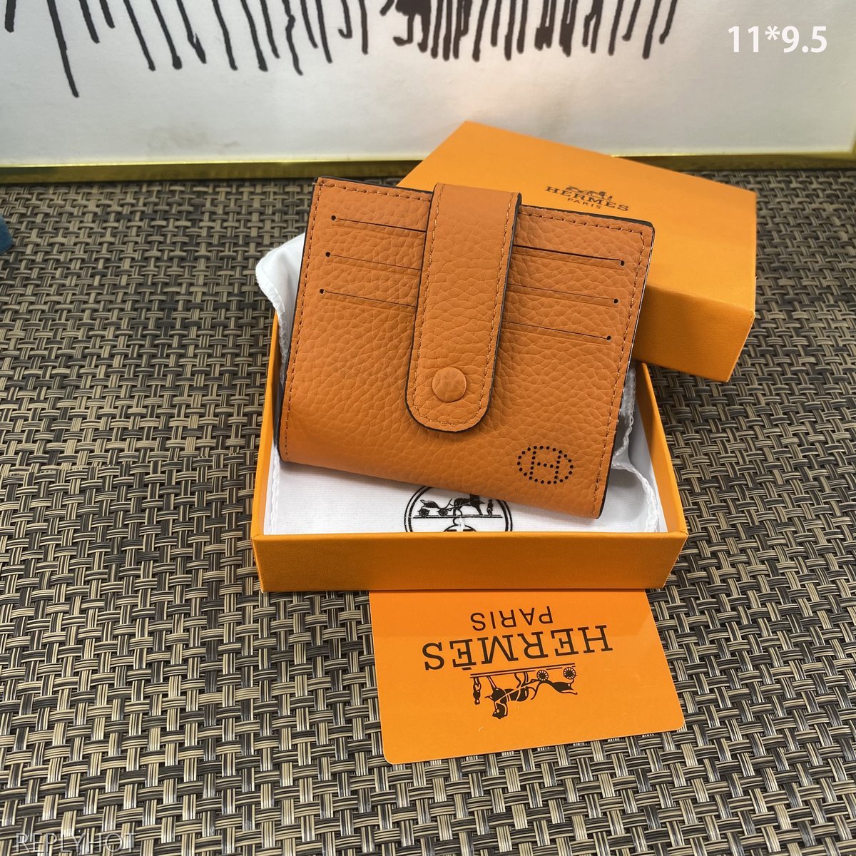 에르메스 지갑 오렌지 604