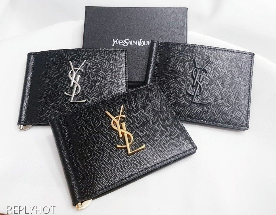 입생로랑 머니 클립 지갑