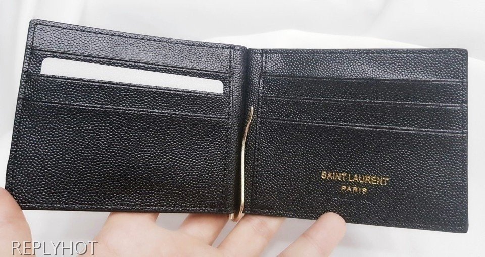 입생로랑 머니 클립 지갑