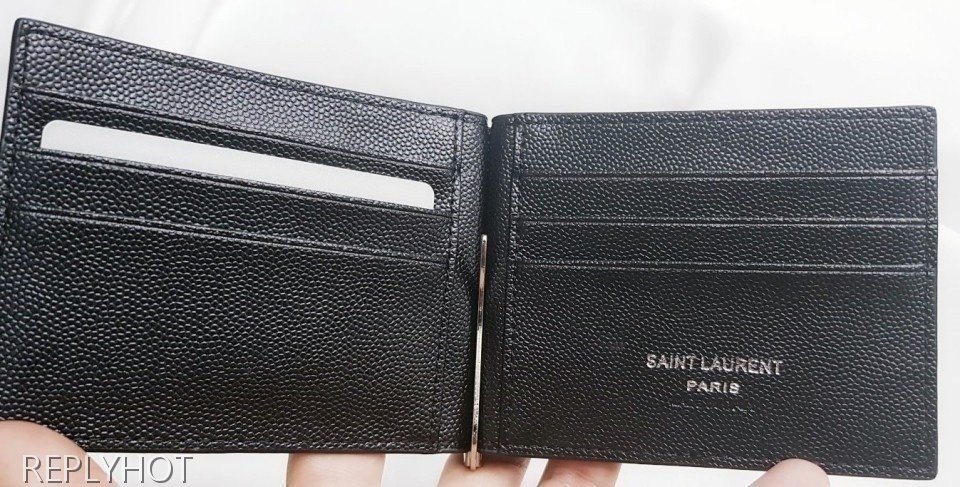 입생로랑 머니 클립 지갑