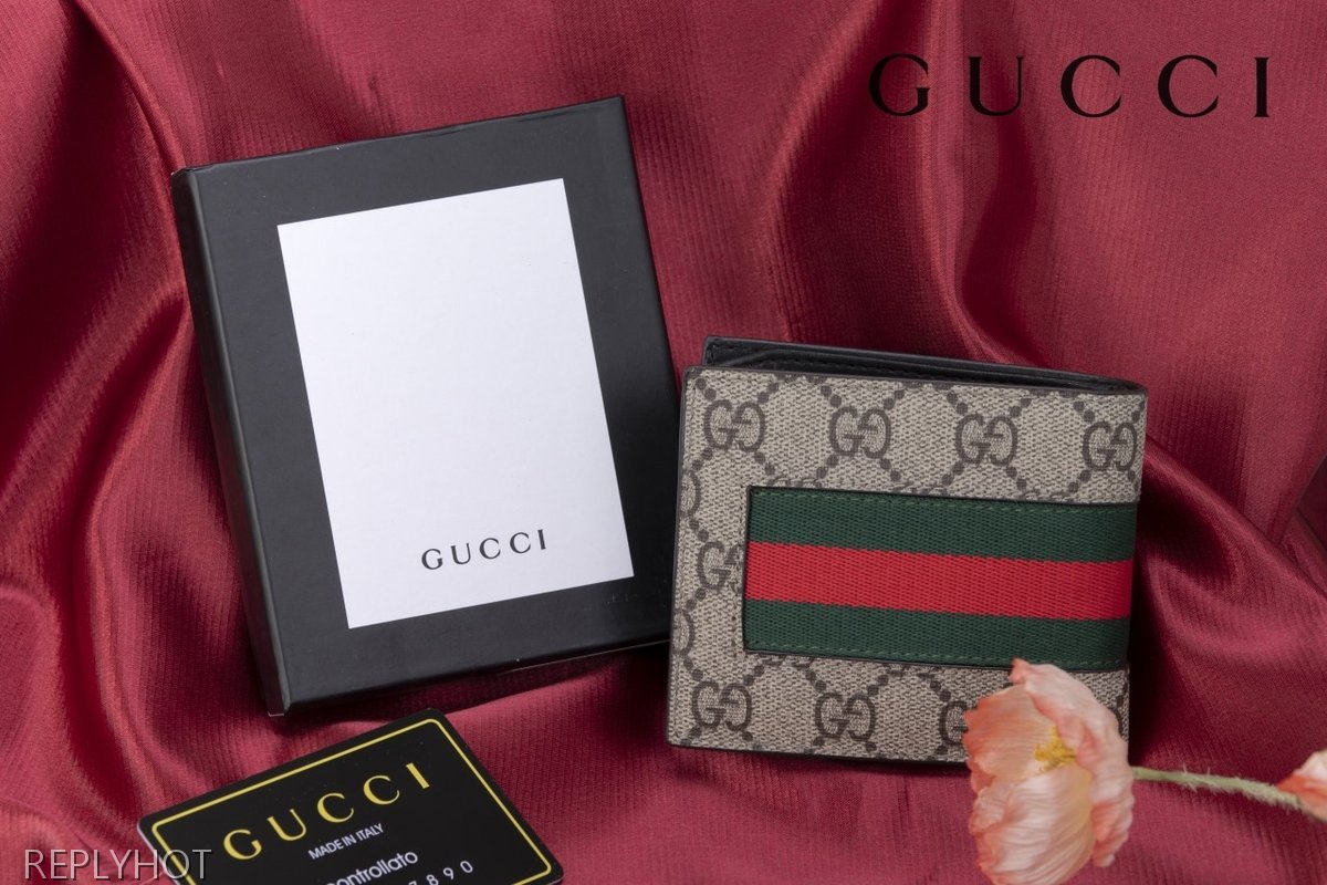 구찌 수입고급 수프림 웹 꿀벌 반지갑