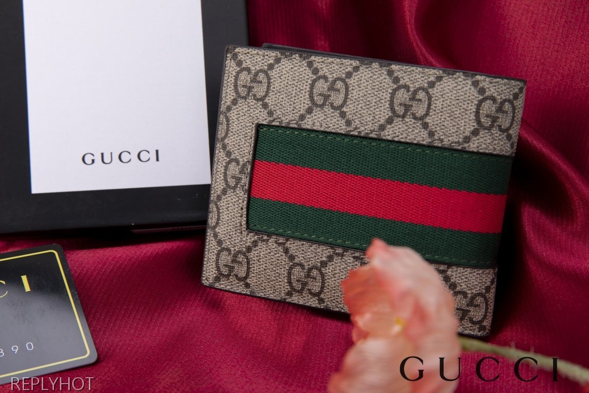 구찌 수입고급 수프림 웹 꿀벌 반지갑