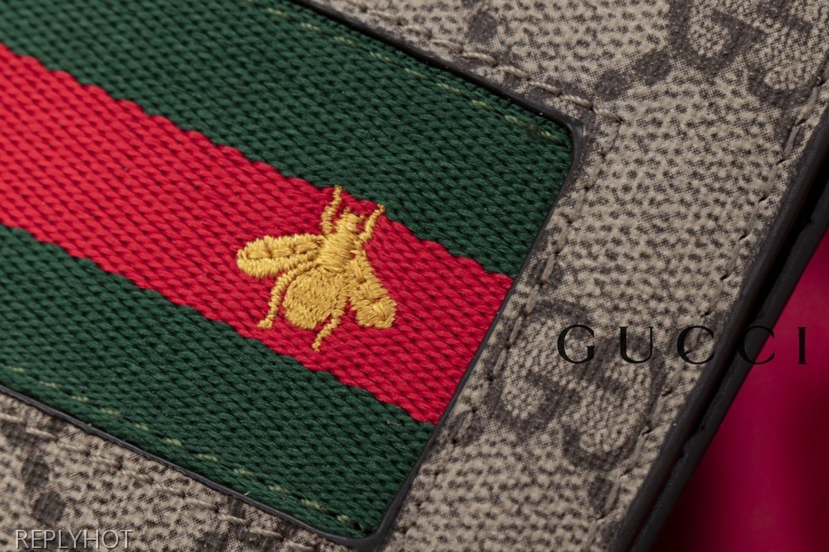 구찌 수입고급 수프림 웹 꿀벌 반지갑