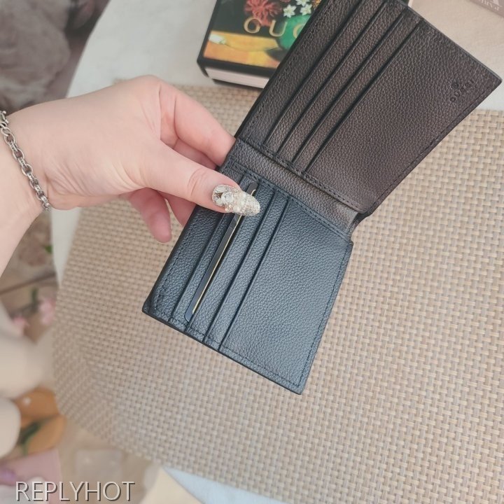 구찌 띠로고 반지갑 496309