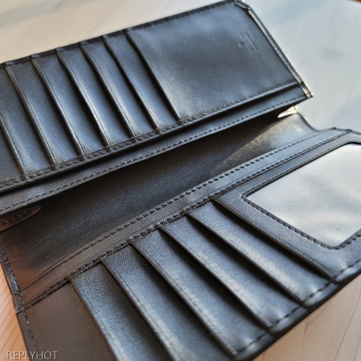 구찌 타이거 장지갑 브라운