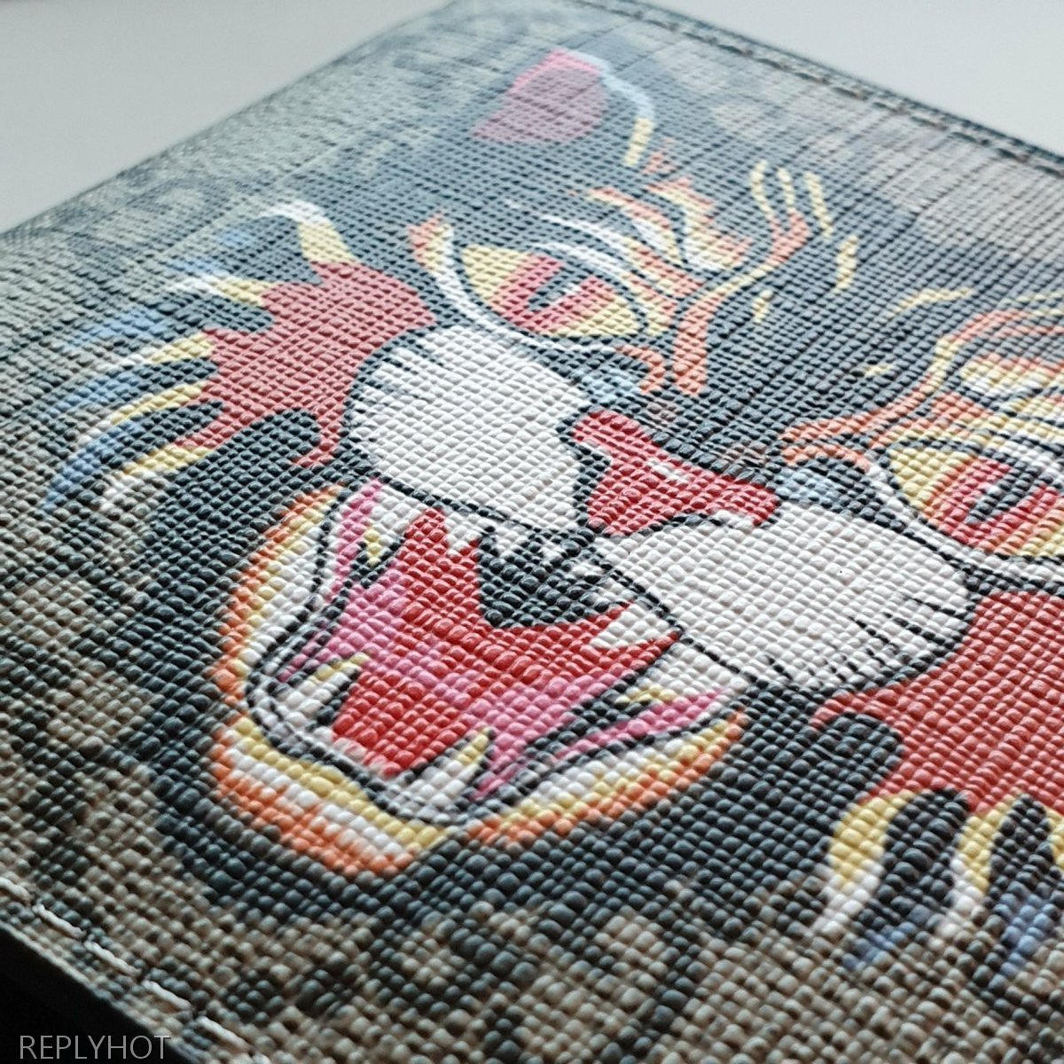 구찌 앵그리캣 반지갑 브라운