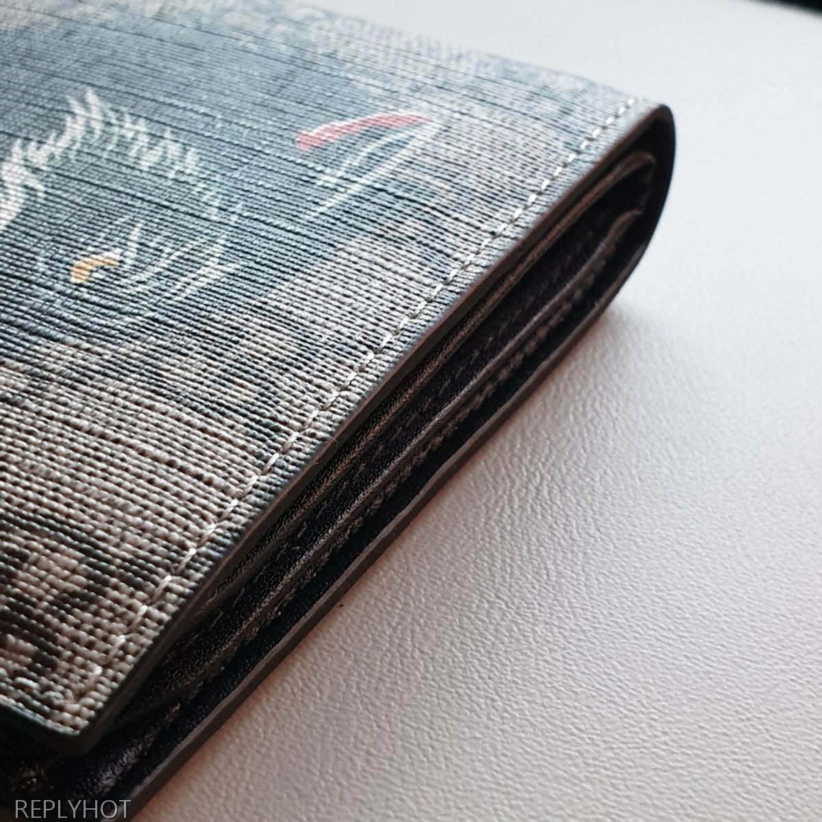 구찌 울프 XXV 반지갑 브라운