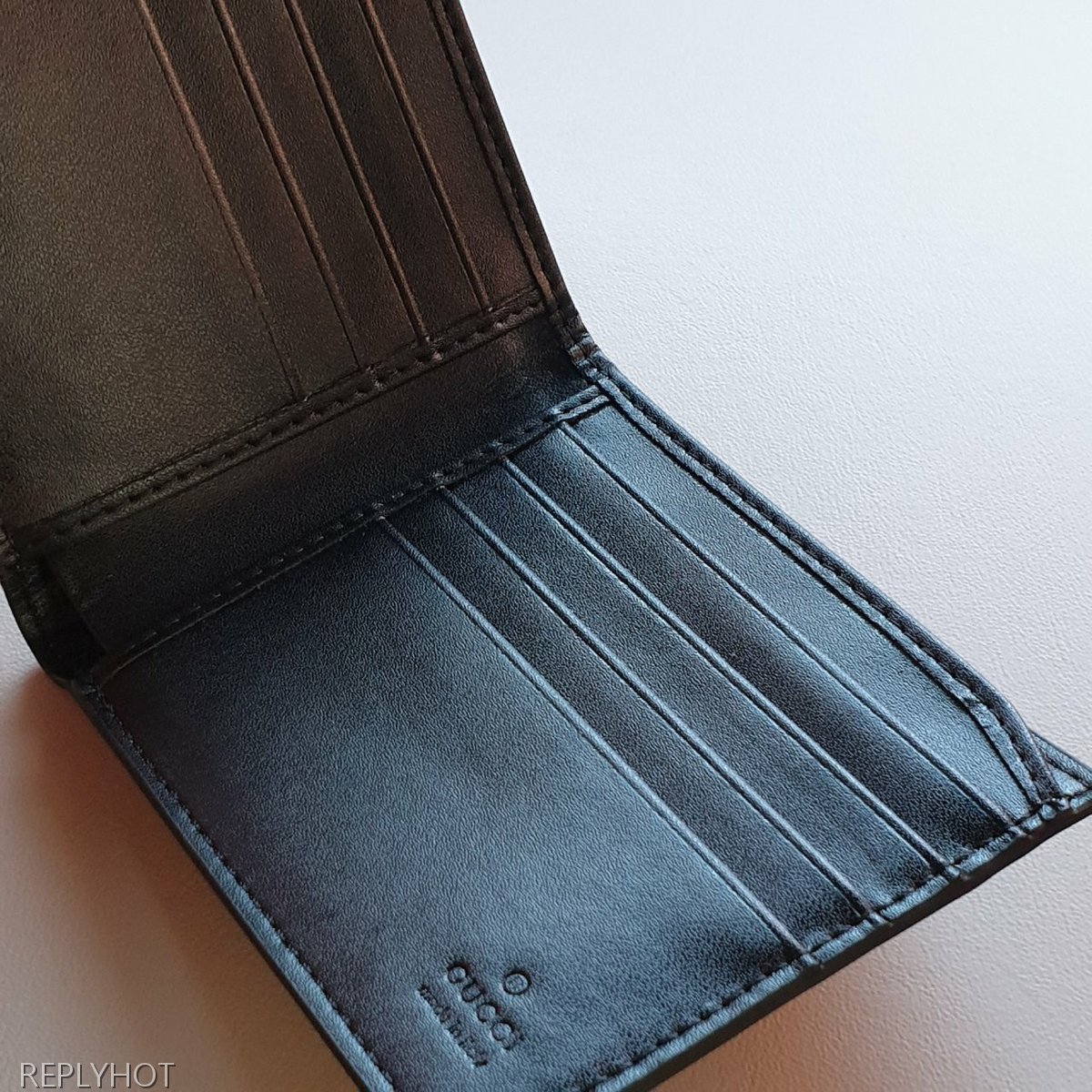 구찌 스네이크 반지갑 브라운