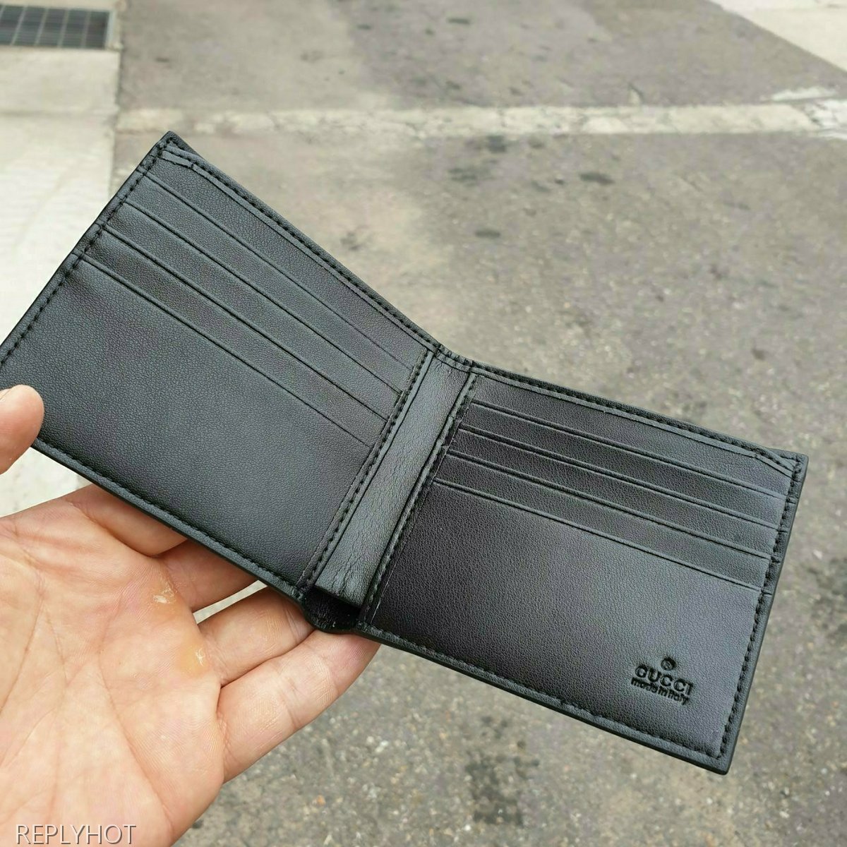 구찌 스네이크 반지갑 블랙