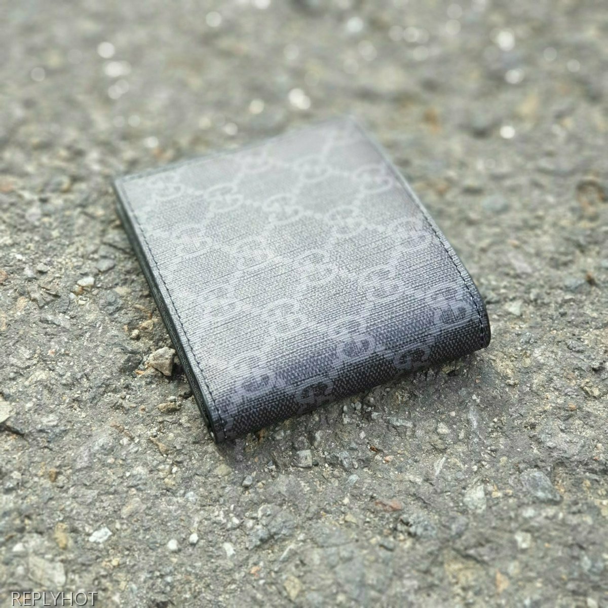 구찌 이글 반지갑 블랙