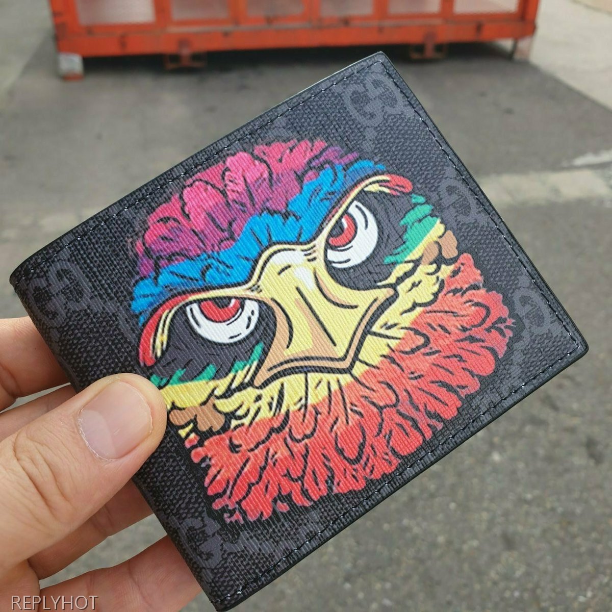 구찌 이글 반지갑 블랙