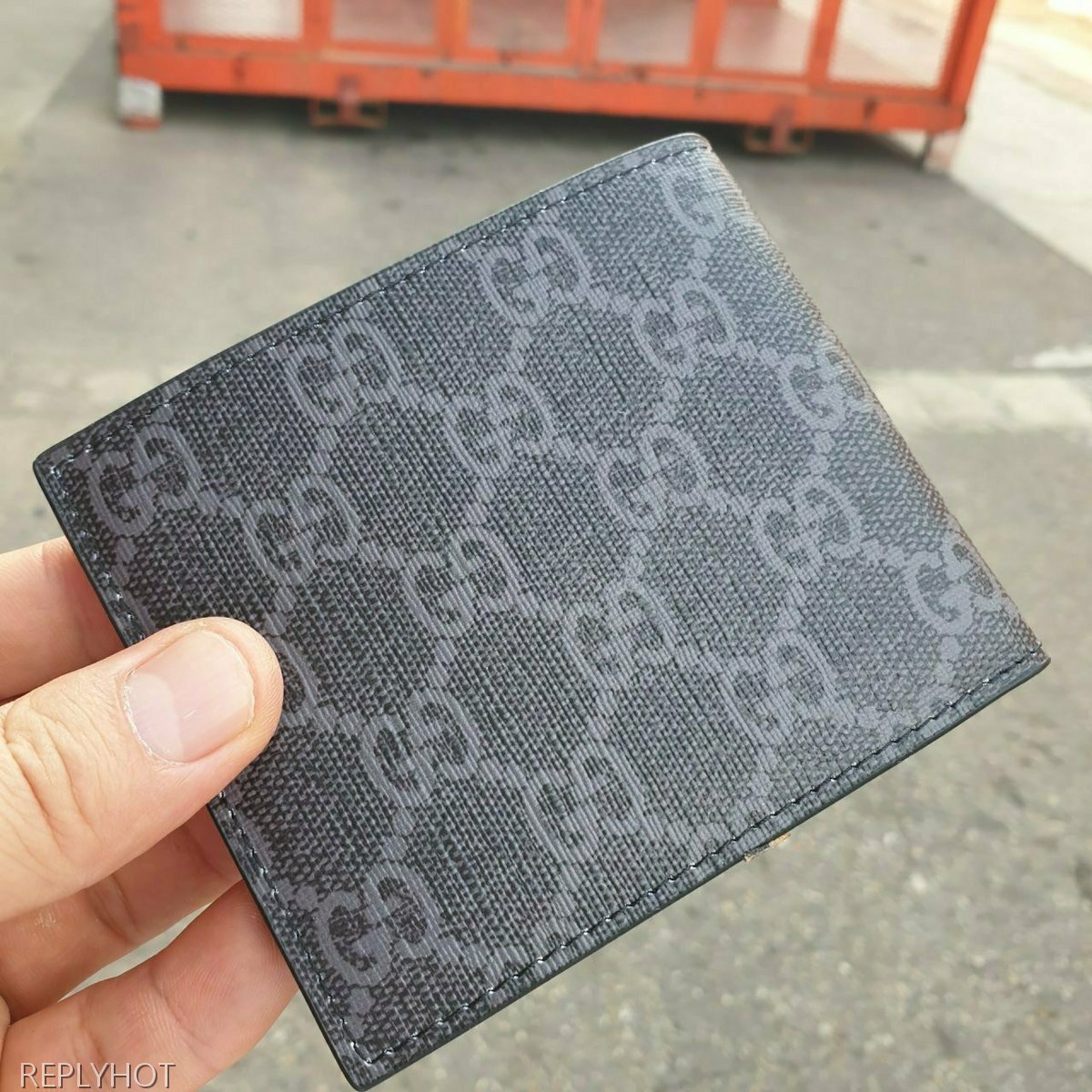 구찌 이글 반지갑 블랙