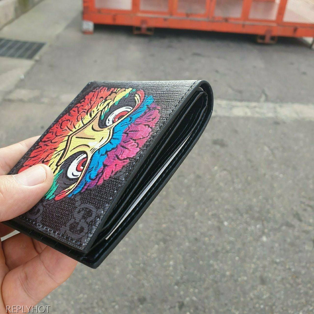 구찌 이글 반지갑 블랙