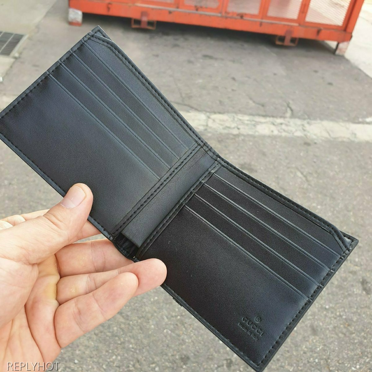 구찌 이글 반지갑 블랙