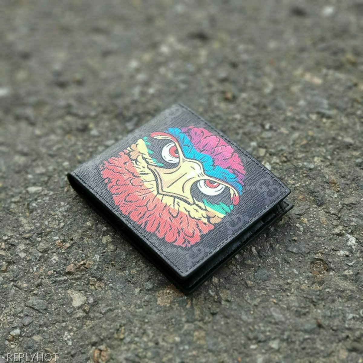 구찌 이글 반지갑 블랙