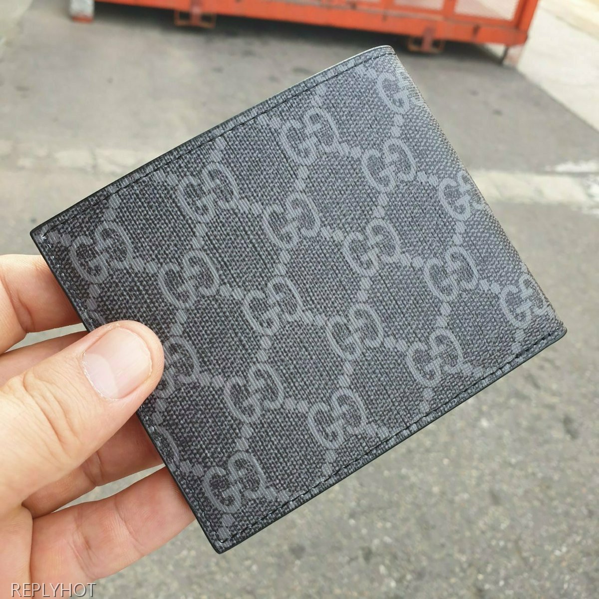 구찌 울프 반지갑 블랙