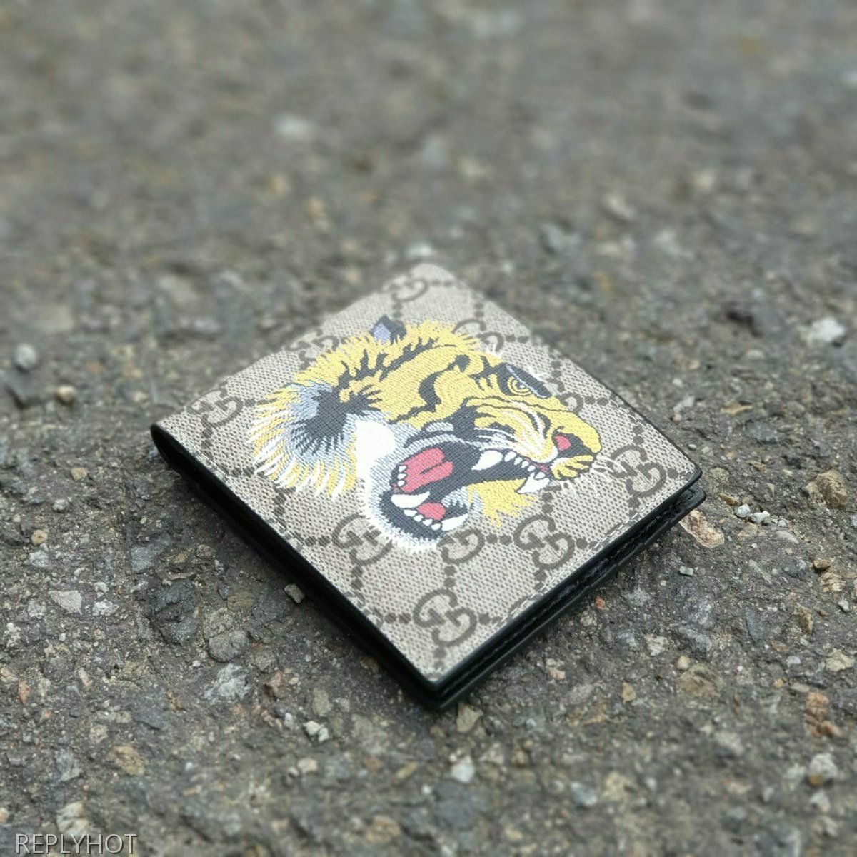 구찌 타이거 반지갑 브라운