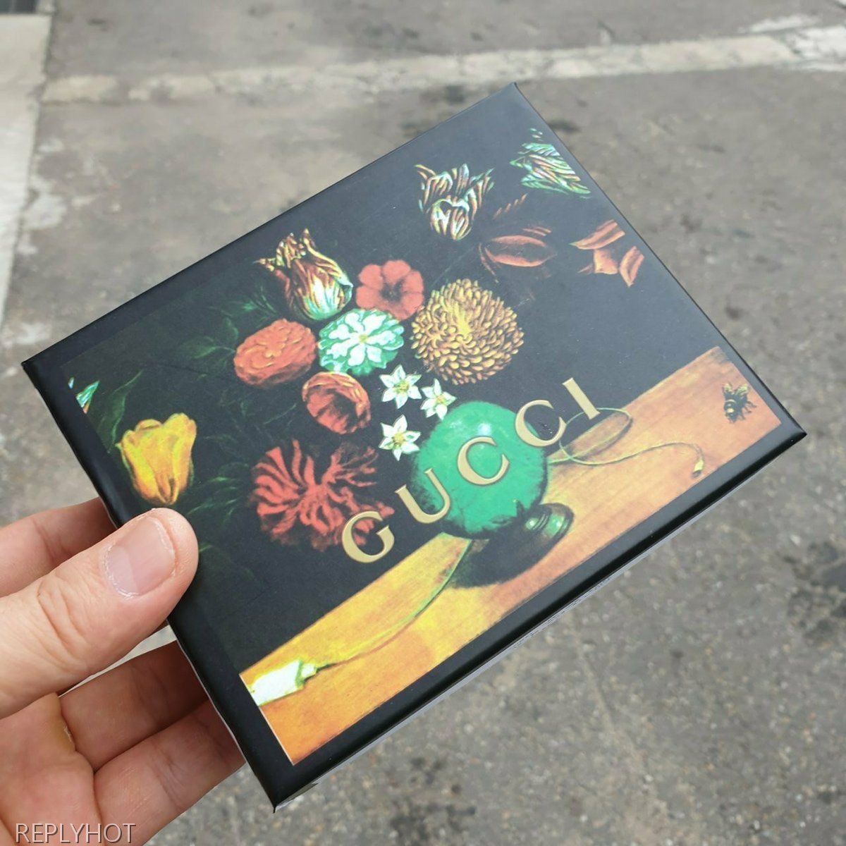 구찌 꿀벌 반지갑 블랙