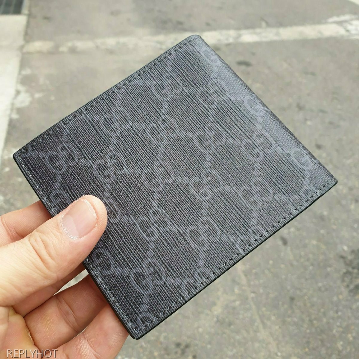 구찌 꿀벌 반지갑 블랙