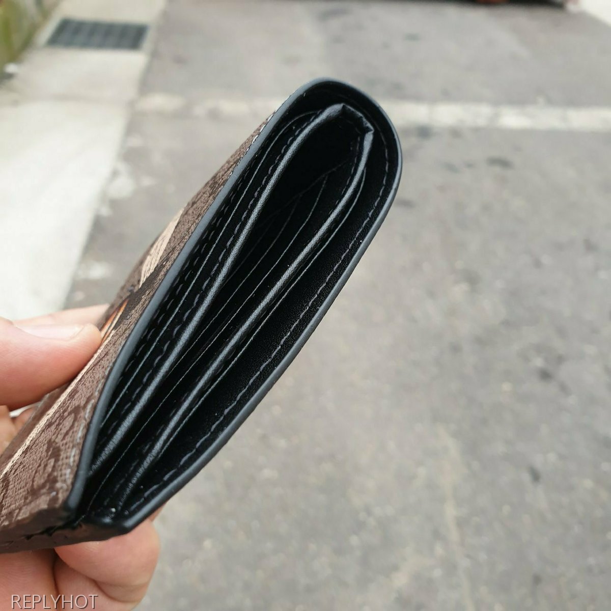 구찌 꿀벌 반지갑 브라운