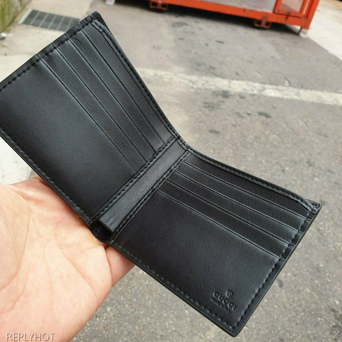 구찌 꿀벌 반지갑 브라운