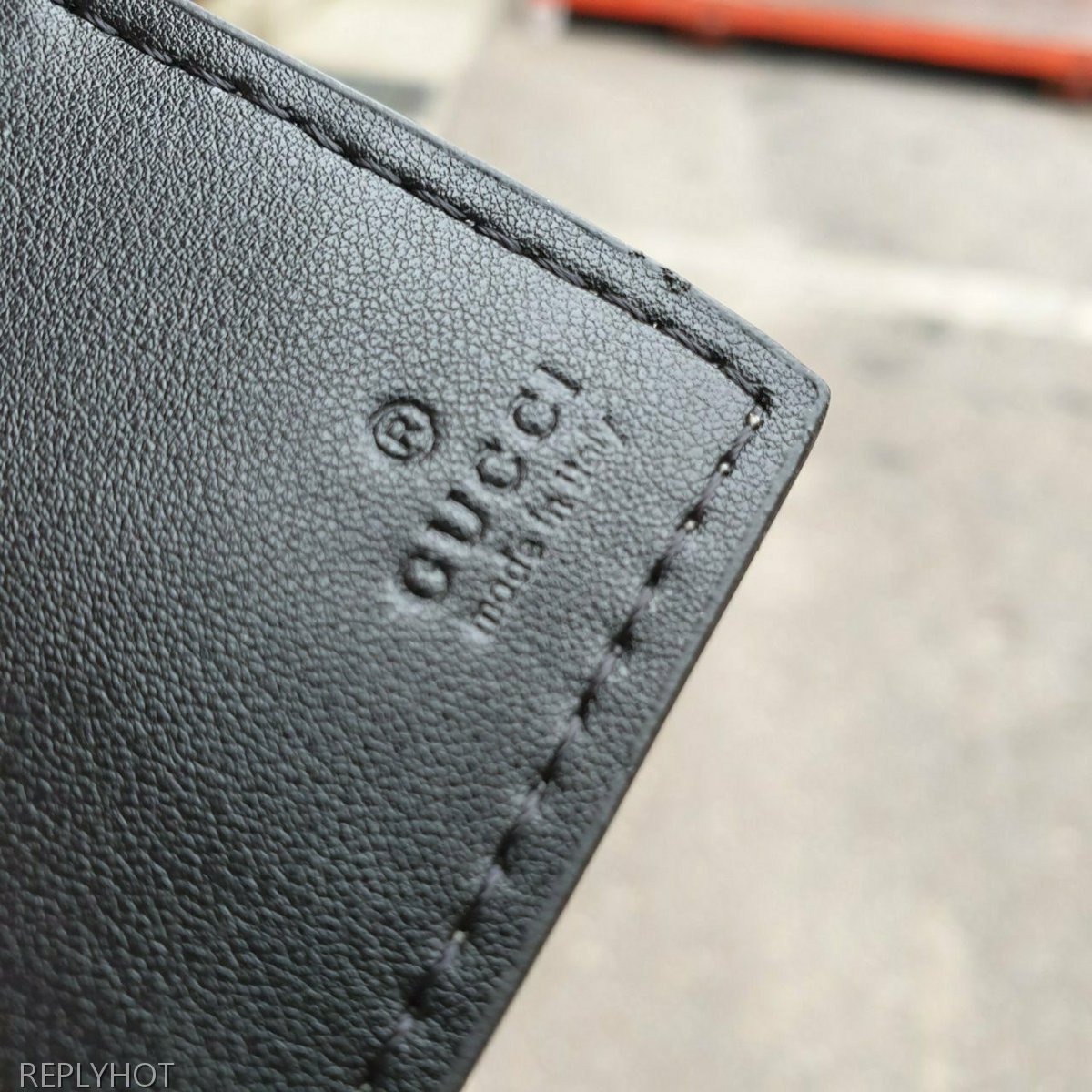 구찌 꿀벌 반지갑 브라운