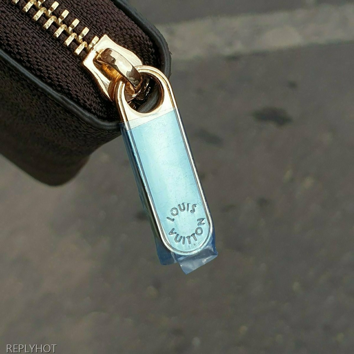 루이비통 다미에 브라운 지퍼 장지갑