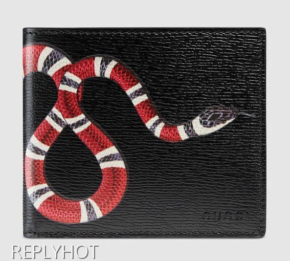 구찌 스네이크 반지갑 (블랙)