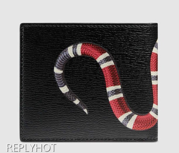 구찌 스네이크 반지갑 (블랙)