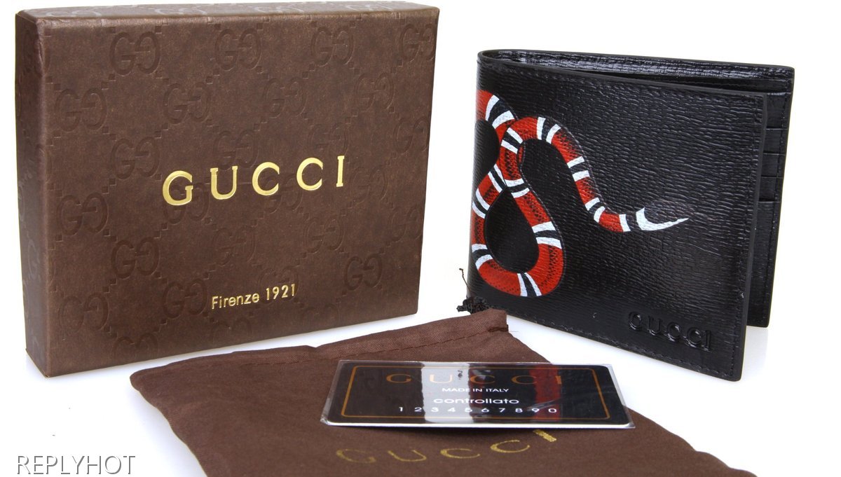 구찌 스네이크 반지갑 (블랙)