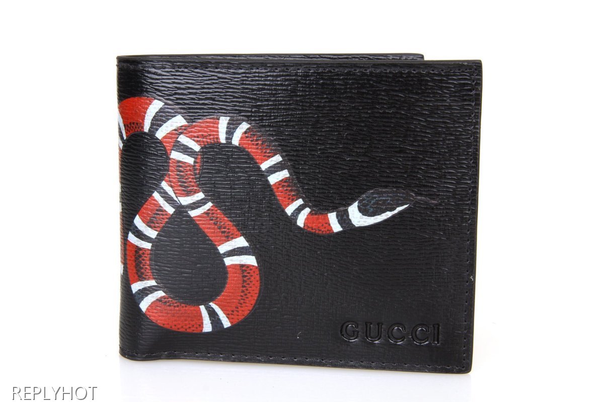 구찌 스네이크 반지갑 (블랙)