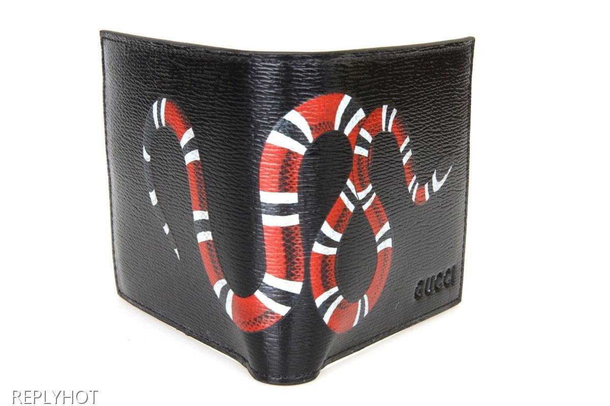 구찌 스네이크 반지갑 (블랙)