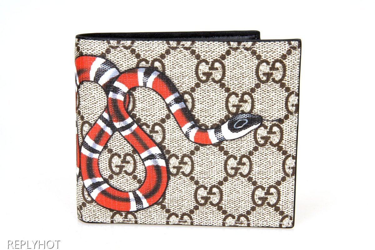 구찌 스네이크 반지갑(베이지)