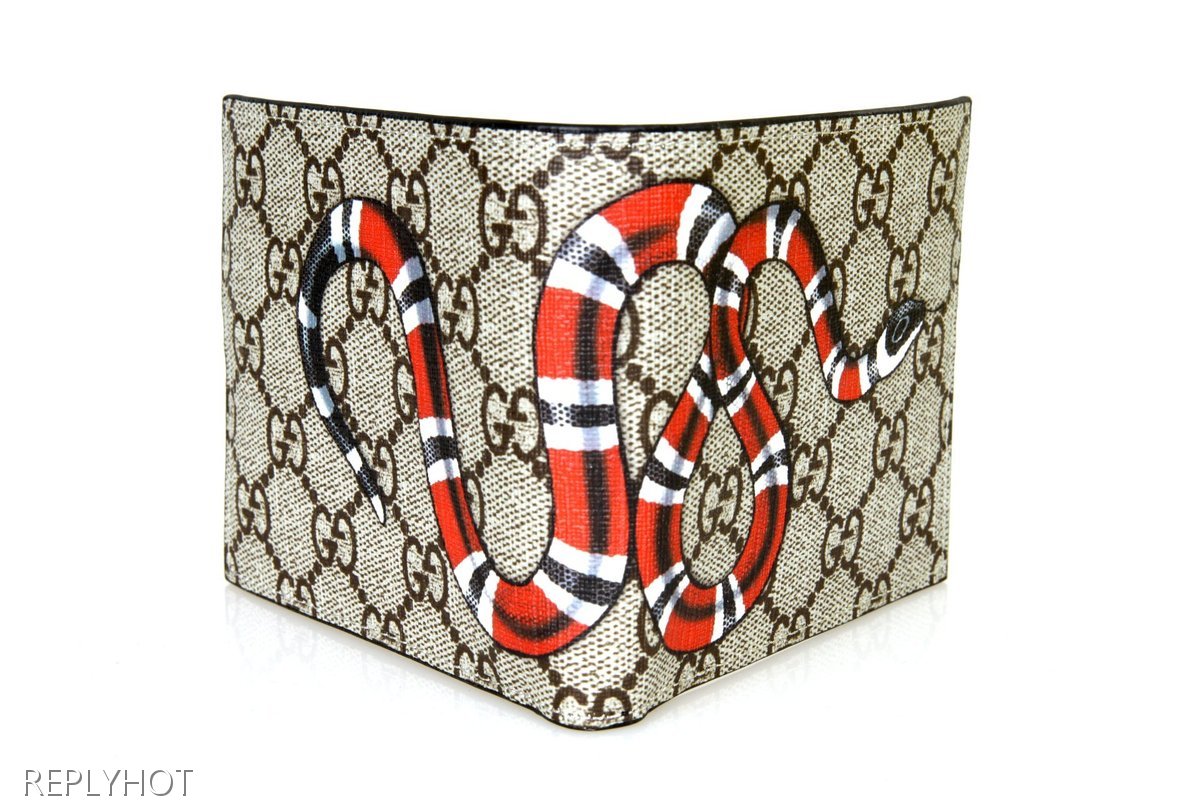 구찌 스네이크 반지갑(베이지)