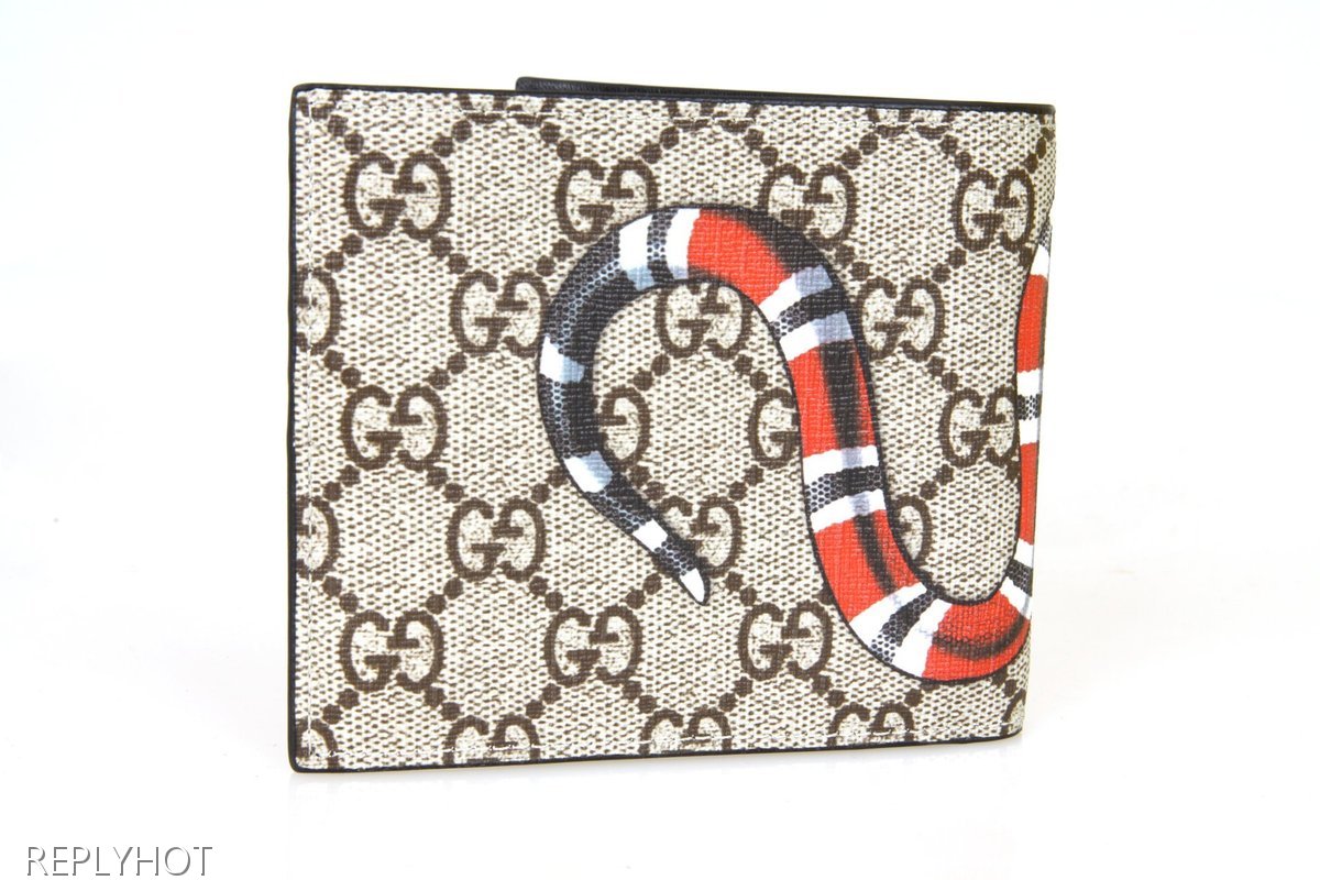 구찌 스네이크 반지갑(베이지)