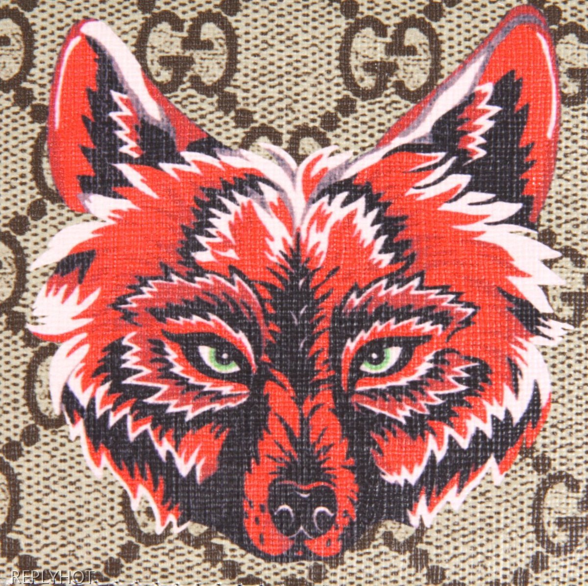 구찌 울프 반지갑(갈색)