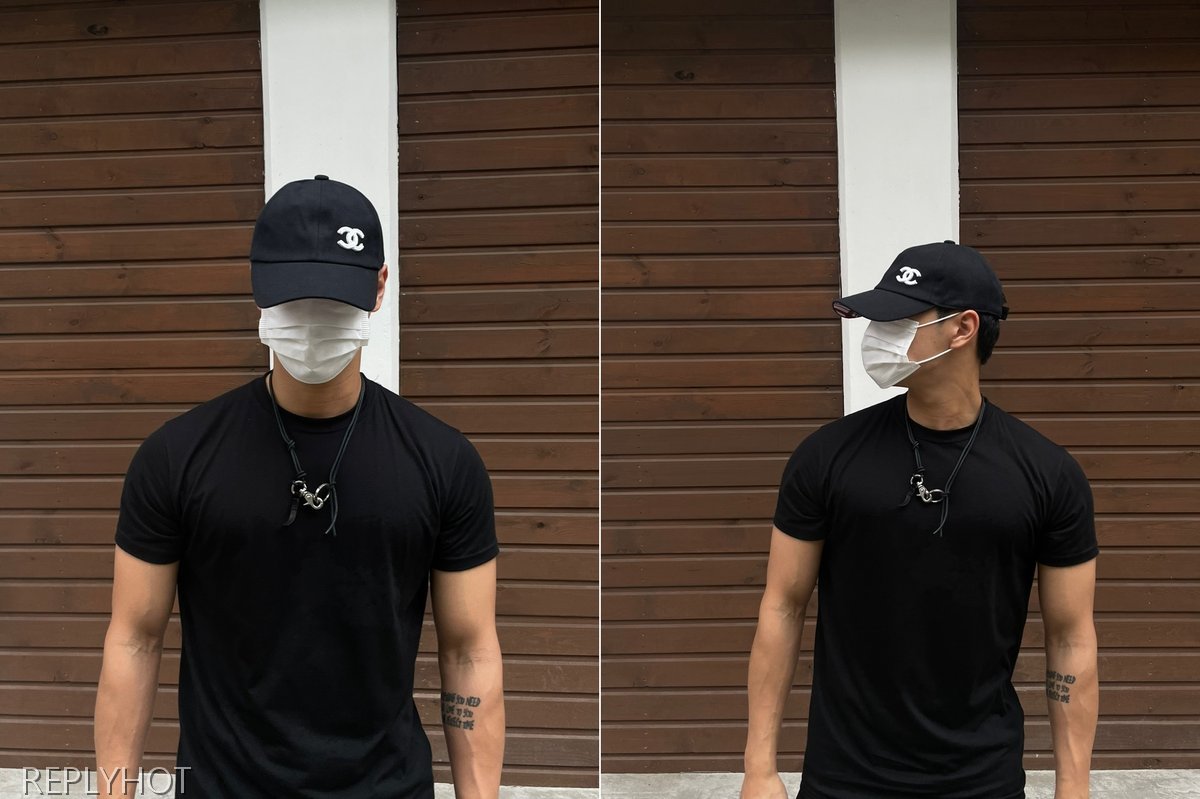 샤넬 코튼 글래스펄캡 모자(블랙)