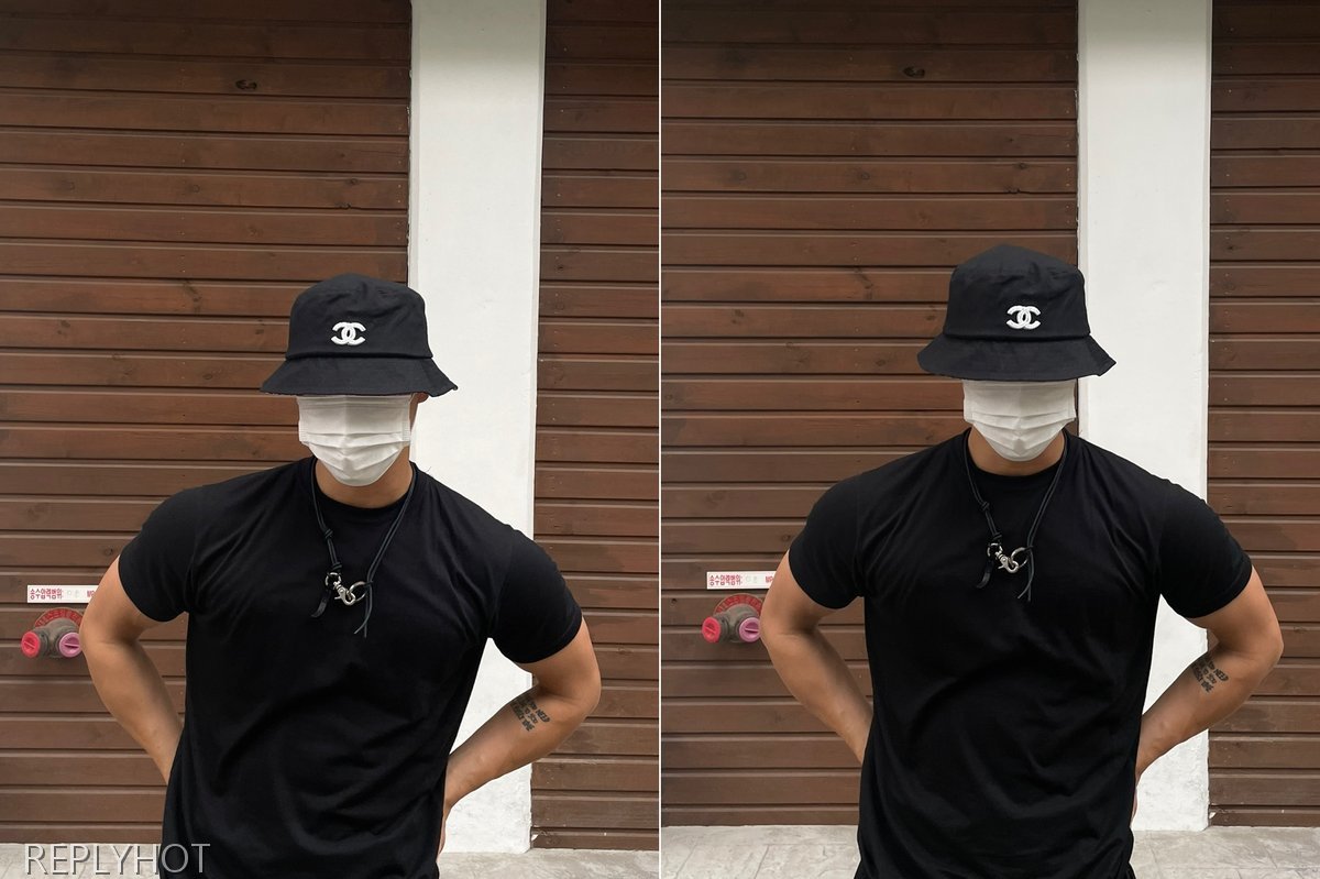 샤넬 코튼 글래스펄버킷햇 모자(블랙)