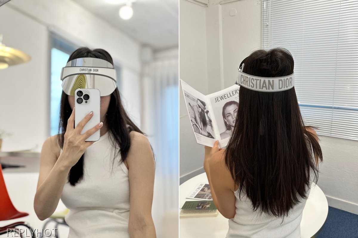 디올 클럽바이저 악세서리(화이트)